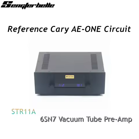 STR11A Reference Cary AE-ONE Circuit 6SN7 Vacuum Tube Remote Control Audio Preamplifier With 4-Way I