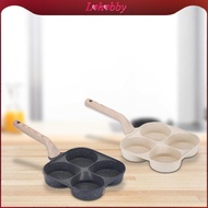 [Lohobby] 4 Cup Egg Frying Pan Household Sturdy Grill Frying Pan for Eggs Muffins Meat