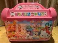 二手 韓國 正版 Hello Kitty 凱蒂貓 積木 廚房 益智玩具 已絕版