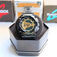 นาฬิกา G-Shock รุ่น GA-110GB-1A #ดำทอง🖤💛อุปกรณ์ครบ กันน้ำปกติ ทนทานต่อแรงกระแทก มีระบบออโต้ไลท์