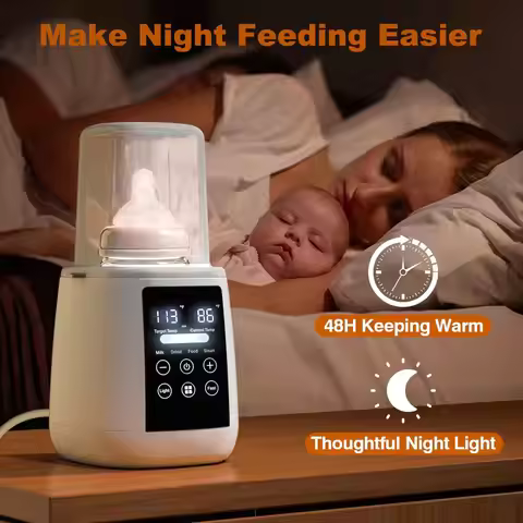 Baby Bottle Warmer & Sterilizer 24 hour 6-in-1Multifuntion Breast Milk Warmer Accurate Temperature C