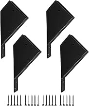 4 Pcs 45 Degree Pergola Brackets for 4x4 or 4x6 Wood, Heavy-Duty Steel, Includes Screws and Installa