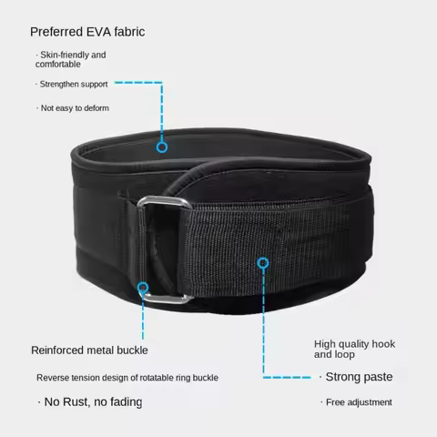 Sports Dumbbell Weight Barbell Training Belt Adjustable Waist Support Belt Back Support