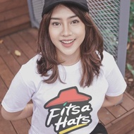 Casual Unisex Tshirt Fitsa Hats Pizza Hut Parody Meme Comic Humor Tshirt Material 100% Cotton White 