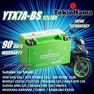 ✭YTX7A  YTX7A-BS GEL SYM VF3i 185 MOTORCYCLE BATTERY KARISMACOMELEVOZJETZ125VR125JETPOWERPASSION bateri motosikal✤
