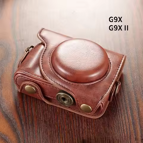 PU Leather Case for Canon Powershot G9X Mark II G9X2 G9XII S90 S95 S110 S120 S200 Cover Protective B