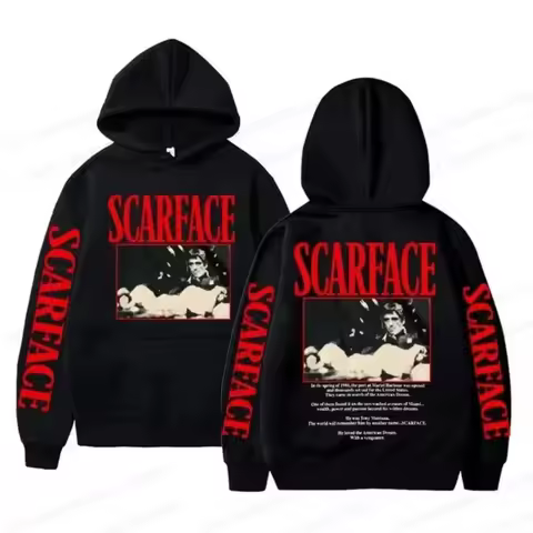 Movie Scarface Hoodies Men Women Fashion Hip Hop Hoodie Kids Coats Women Sweats Tony Montana Clothin