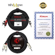 [Genuine] Kirlin LGY-364L, Y-364PRL Y-364 Signal Cable 3ly Stereo TRS to 2 RCA Lotus Heads LGY34,Y36