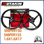 MUTAKIN Mags【4-Spoke】 Sniper 150 Sniper 155 Front Disc Rear Disc 1.6x1.6x17