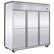 6 Door Upright Fridge Commercial (blower system)
