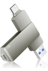 🔥限時🔥 日本直送 2TB 1TB 512GB USB手指 連接手機電腦  USB存儲器 USB3.0・Type-C 存儲器 大容量閃存 外置 消除容量不足 小型 360度旋轉 智能手機用 Mac W