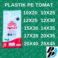 PLASTIK PE TOMAT UKURAN ¼ - 3 KG, PLASTIK ES, MINYAK, AIR, GULA