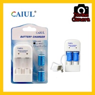 Caiul Fujifilm Instax Mini 25 / 26 / 50 / 70 /SQ6 / SP-1 Quick Charger CR2 Battery Set