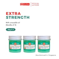 Fei Fah Electric Medibalm Extra 30g x 3 (with Crocodile Oil) for Body Ache Pain Relief