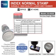 COP BIASA / NORMAL STAMP with Index Company Stamp Bank Cop Name Cop [Assorted Sizes] [Office Schools