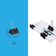Joyko Binder Clip Black Steel Paper Clip No. 105 15 Mm X 9 Mm X 7 Mm 12 Pcs