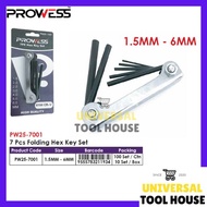 PROWESS 7PCS FOLDING ALLEN KEY | HEX KEY SET | ALLEN KEY