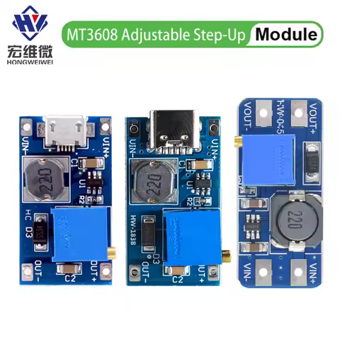 1/10 PCS MT3608 DC-DC Step Up Converter Booster Power Supply Module Boost Step-up Board MAX output 2