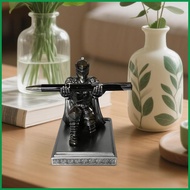 Knight Pen Holder Medieval Tabletop Decoration Decorative Desk Ornament for Students Teachers Writer
