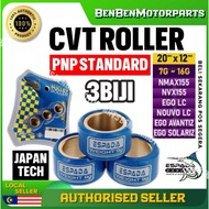 100% ESPADA CVT Roller NVX155 NMAX155 EGO LC AVANTIZ SOLARIZ 8G 9G 10G 11G 12G 13G 20x12 Pulley UMA 