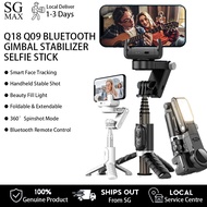 (SG) Q18 Gimbal Stabilizer For Phone Selfie Stick Tripod Stand Smart Face Tracking Shot Bluetooth An