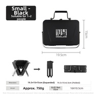 Portable Folding Mini BBQ Grill Deer Land Outdoor Camping Travel Lightweight Cast Iron Charcoal Gril