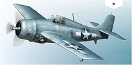 Almaby ADL70048 1/72 US Navy F4F-4 Wildcat Plastic Model, Molded Color