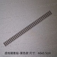 反光車貼紙 電單車頭盔裝飾 電動車配件 遮蓋汽車花痕- 黑色 均碼