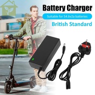 54.6V 2A-3A Battery Charger 48V Lithium Battery Charger Fast Charger Adapter with Output Protection UK Standard for Ebike Electric Scooter SHOPABC3068