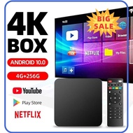 ⭐ [100% ORIGINAL] ⭐ 4K smart TV box  Pro 2.45g WIFI 16GB  256gb WiFi Android 10.0 HD TV box smart set top box