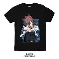 POWER | Chainsaw Man T-Shirt Series (Singapore 3-5 Days Delivery) Front Print Crafter Tee Anime Mang