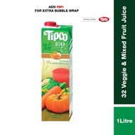 Tipco 100% 32 Veggie & Mixed Fruit Juice 1L