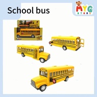School Bus Scale 1:72 Metal Die-cast Yellow Model Bus Collection KS5107W  Ready Stock