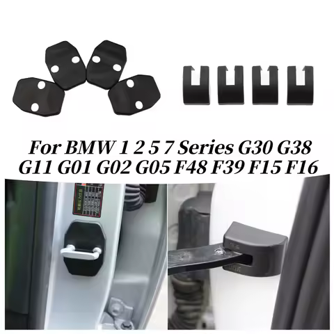 4Pcs/Set Car Door Lock Protection Cover for BMW X1 X3 X4 X5 X6 E90 E92 F30 F10 Door Stopper Protecto