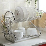 Dish Drainer 2-tier Stainless Steel Dish Rack