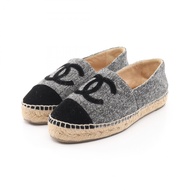 【二手】香奈兒 Coco Mark 草編鞋 G29762 其他款式 女士平底鞋 二手 B