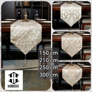 Long Aesthetic Luxury Dining Table Runner 150 200 210 250 300 cm