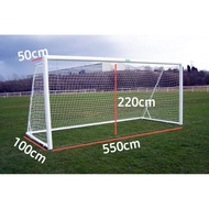 GOAL NET Size 550x220 rear 50/100 Football Goal Net Goal Post Football Goal Post