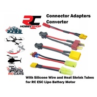 Battery Connector Wires RC Converter Cable Plug Male Female JST SM XT60 XT30 SYP Mini Tamiya Futaba 