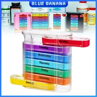 28-Grid Portable Medicine Box Daily Pill Organizer 7 Days 4 Times A Day Moisture Proof Pill Box
