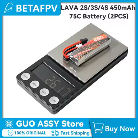BETAFPV for Pavo Pico Pavo20 LAVA 2S/3S/4S 450mAh 75C 2PCS Battery