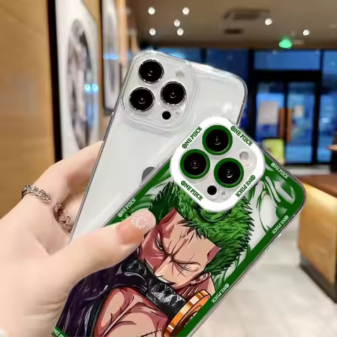 One P-Piece Roronoa Zoro Clear Phone Case For OPPO A6X A98 A79 A78 A74 A60 A58 A57 A55 A54 A53 A17 A
