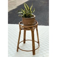 Rattan planter stand rack display placement flower pot decor Rak pasu rotan pasu bunga pokok hiasan 