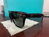 全新 RAY BAN 雷朋 折疊式 太陽眼鏡 RB4105 601 附皮套 眼鏡布 黑框墨綠鏡片 公司貨 義大利