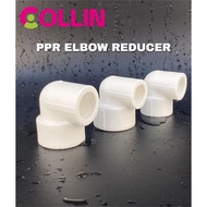 PPR ELBOW REDUCER 3/4"x1/2" 1"x1/2" 1"x3/4" PPR FITTINGS ELBOW REDUCER WHITE PVC