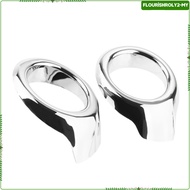 [Flourish] 2X ABS Car Front Fogs Light Lamps Cover Trims Chrome Protector Car For