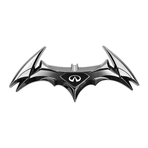 3D Car Stickers Universal Metal Stickers, Bat Shape Badge Car Stickers for Infiniti QX50 QX60 QX70 Q