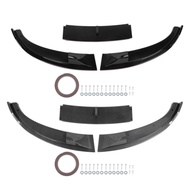 3PCS Front Bumper Lip Spoiler High Strength Sporty Bumper Lip Chin Splitter Diffuser for BMW E60 E61