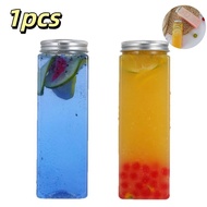 500ML Square Disposable Juice Beverage Bottle Milk Tea Plastic Yogurt Bottles