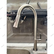 (Q. Tân Bình) Vòi rửa chén bát dây rút 1 đường nước lạnh INOX 304 WaterA